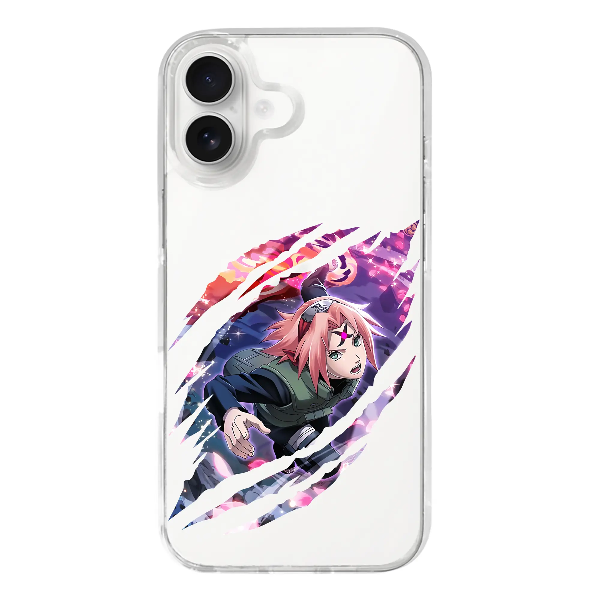 ナルト グッズ はるの さくら - iPhone 17シリーズ 透明スマホケース – 薄型・耐衝撃・精密フィット保護カバー